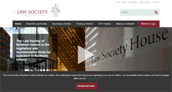 Desktop Screenshot of lawsoc-ni.org